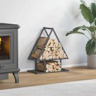 Стойка за дърва за огрев Антрацит Студено валцувана стомана