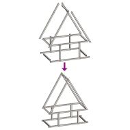 Стойка за дърва за огрев черна Студено валцувана стомана