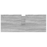 Шкаф за баня с чекмеджета сив сонома 90x34,5x60 cm