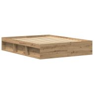 Рамка за легло без матрак дъб артизан 150x200см инженерно дърво