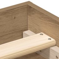 Рамка за легло без матрак дъб артизан 150x200см инженерно дърво