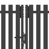 Градинска оградна порта от стомана 400x200 см, антрацит