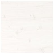 Плот за маса, бял, 50x50x2,5 см, бор масив, квадратен