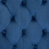 Трапезен стол, син, кадифе