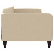 Кушетка, кремава, 90x200 см, текстил