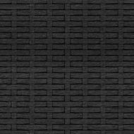 3-местен градински диван с възглавници, черен, полиратан