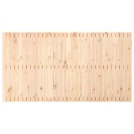 Стенна табла за спалня, 204x3x110 см, борово дърво масив