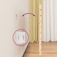 Стенна табла за спалня, 166x3x63 см, борово дърво масив