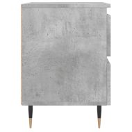 Нощно шкафче бетонно сиво 40x35x50 см инженерно дърво