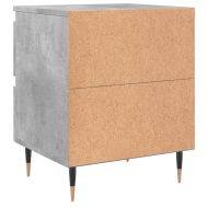 Нощно шкафче бетонно сиво 40x35x50 см инженерно дърво