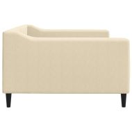 Кушетка, кремава, 100x200 см, плат