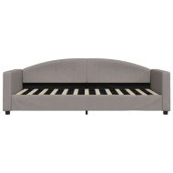 Канапе с матрак, таупе, 90x200 см, плат