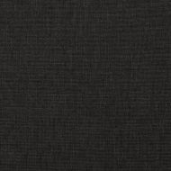 2-местно разтегателно канапе с две възглавници, черно, текстил