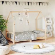 Рамка за детско легло 80x160 см масивна борова дървесина
