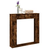 Облицовка за камина опушен дъб 100x20x100 см инженерно дърво