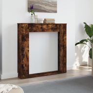 Облицовка за камина опушен дъб 100x20x100 см инженерно дърво