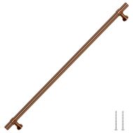 Дръжки за шкафове, 5 бр, бронз, 320 мм, неръждаема стомана