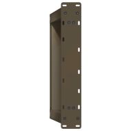 Крака за масичка за кафе, U-образни, 2 бр., естествена стомана, 50 x (30-31) см, стомана