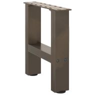 Крака за масичка за кафе, естествена стомана, 2 бр., 40 x (30-31) см, стомана