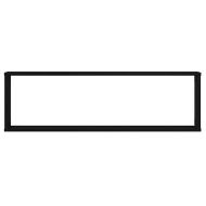 стенни кубични рафтове 2 бр. черен дъб 100x15x30 cm