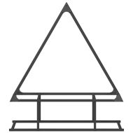 Стойка за дърва за огрев черна Студено валцувана стомана