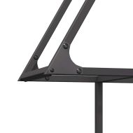 Стойка за дърва за огрев черна Студено валцувана стомана