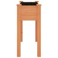 Саксия с вложка, кафява, 71x37x76 см, масивна ела