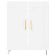 Висок шкаф, бял, 69,5x34x180 см, инженерно дърво