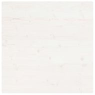 Плот за маса, бял, 70x70x2,5 см, бор масив, квадратен