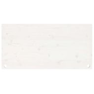 Плот за бюро, бял, 110x55x2,5 см, борово дърво масив