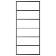 Плъзгаща се врата с механизъм, ESG стъкло и алуминий, 90x205 см