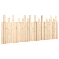 Стенна табла за спалня, 204x3x80 см, борово дърво масив