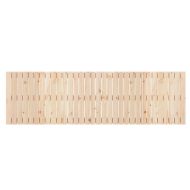 Стенна табла за спалня, 204x3x60 см, борово дърво масив