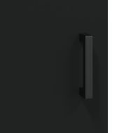 Стенен шкаф черен 69,5x34x90 см