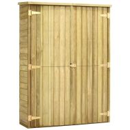 Градинска барака за инструменти, 123x50x171 см, импрегниран бор
