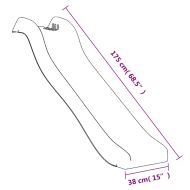 Детска пързалка, синя, 175x38x23 см, полипропилен