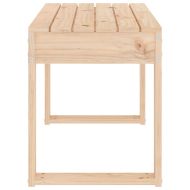 Градинска пейка, 80x38x45 см, борово дърво масив