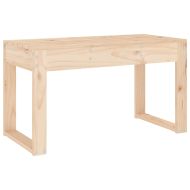 Градинска пейка, 80x38x45 см, борово дърво масив