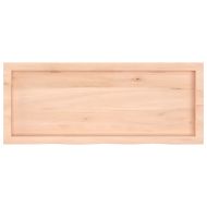 Плот за маса, 100x40x(2-4) см, необработен масивен дъб