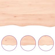 Плот за маса, 60x50x(2-4) см, необработен масивен дъб