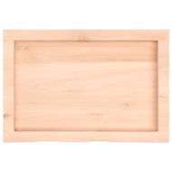 Плот за баня 60x40x(2-6) см необработено масивно дърво