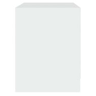 Нощни шкафчета, 2 бр, бели, 45x34,5x44,5 см, инженерно дърво