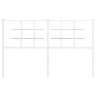 Метална резервна табла за легло, бяла, 135 см