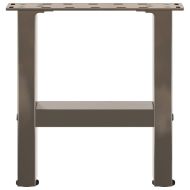 Крака за масичка за кафе, естествена стомана, 2 бр., 30 x (30-31) см, стомана