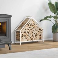 Стойка за дърва за огрев бяла Студено валцувана стомана