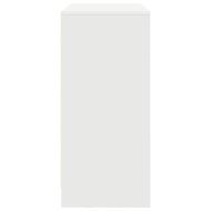 Бюфет с чекмеджета и вратички, бял, 70,5x34x74,5 см