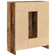 Бюфет с чекмеджета и вратички, старо дърво, 73x31x90 см