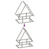 Стойка за дърва за огрев бяла Студено валцувана стомана
