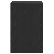 Бюро, черно и дъб, 101x50x76,5 см, инженерно дърво