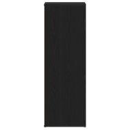 Етажерка за обувки, черна дъб, 54x34x100,5 см, инженерно дърво